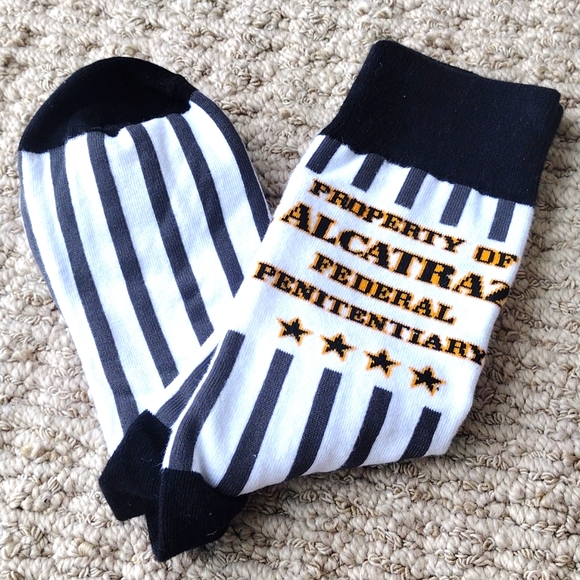 Property of Alcatraz Federal Penitentiary socks - Picture 2 of 7